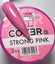 Fantasy Nails Make Cover Strong Pink 2 oz Acrylic Powder Polvo Free Shipping 