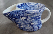 Vintage James Kent Old Foley Blue Transferware Shaving Mug Staffordshire England