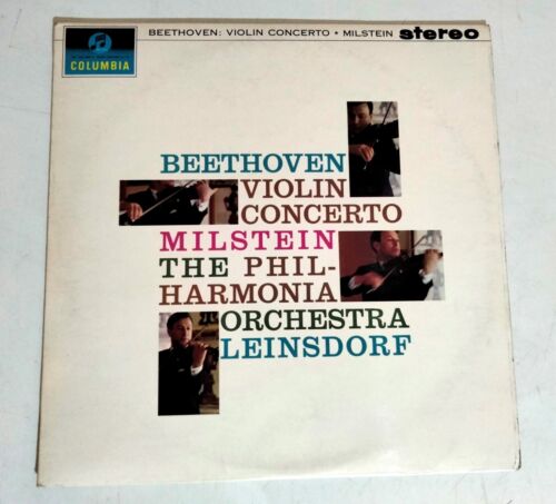 NATHAN MILSTEIN  BEETHOVEN VIOLIN CONCERTO   STEREO COLUMBIA SAX 2508 UK LP NM - Picture 1 of 4