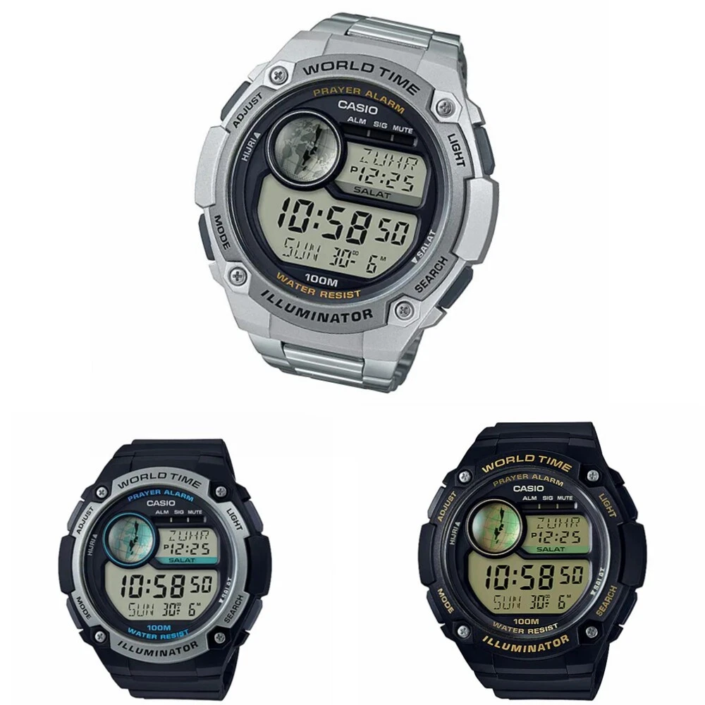 Casio Men&#039;s Multi Time CASIO ISLAMIC Watch | eBay