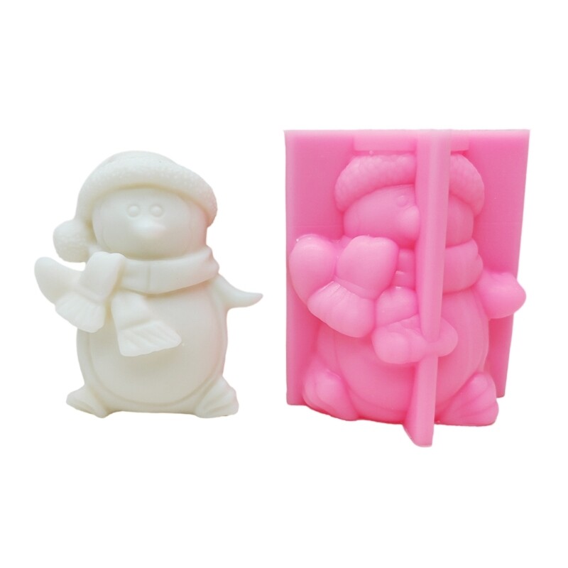 Handmade Soap Making Silicone Mold Penguins Shape Home Decoration Craft
