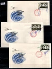 /// RUSSIA - 3 FDC - SPACE - SIGNED