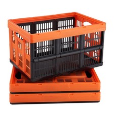 Uimoso Collapsible Storage Baskets Folding Plastic Stackable 45/65L 3-Pack