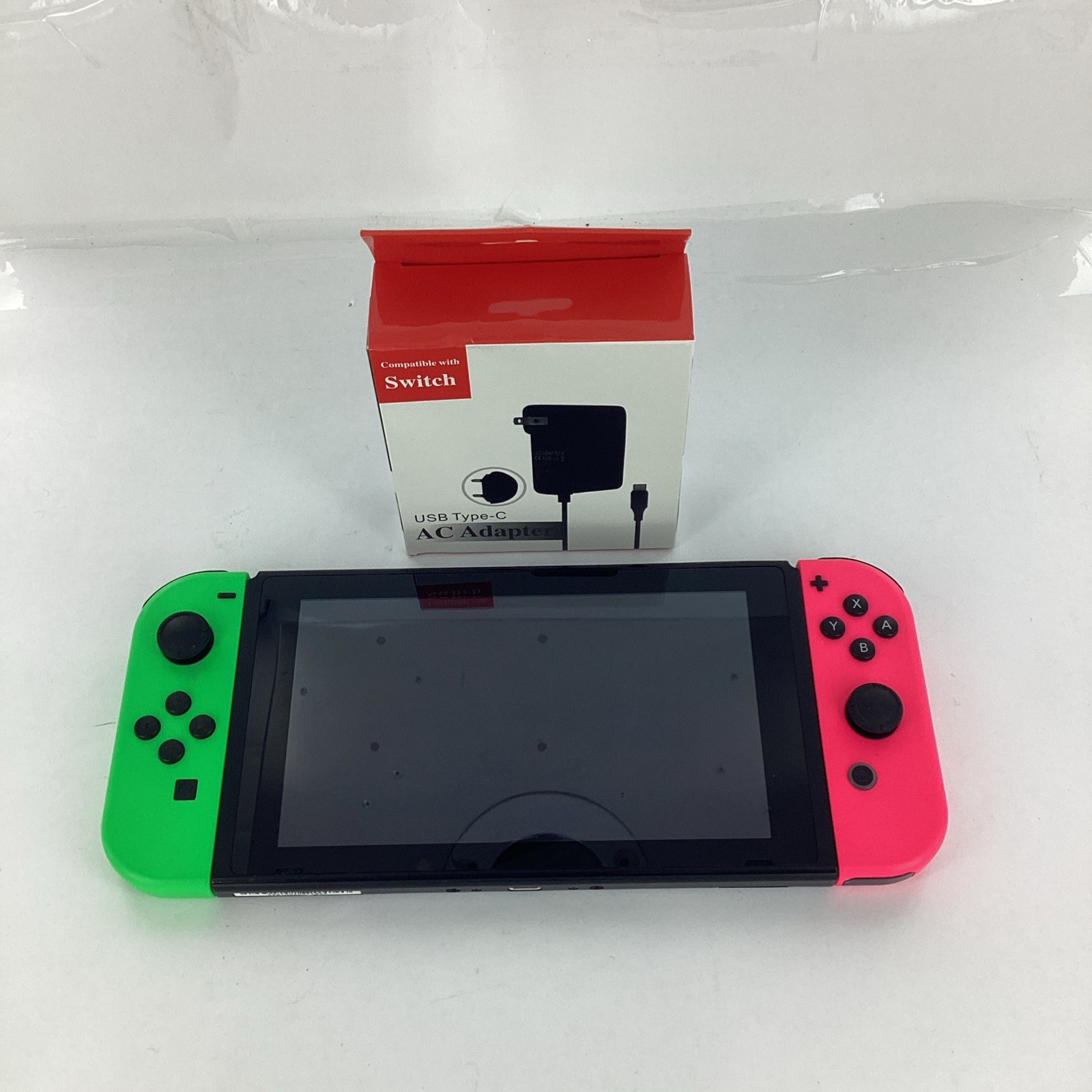 Nintendo Switch - Hac-001 -  Neon Pink/Neon Green Handheld System - #20213