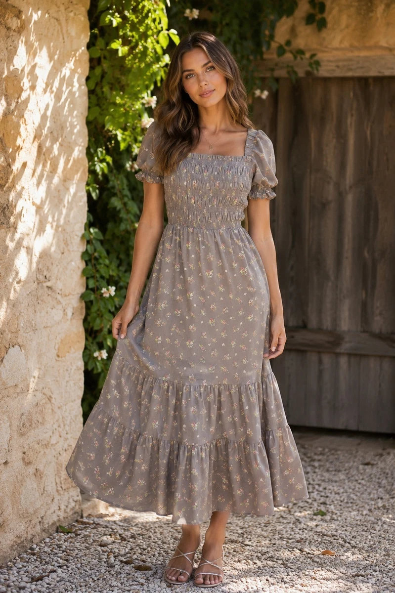 flowy dresses forever 21 Long Floral for Women for sale layered look Asymmetrical hemline