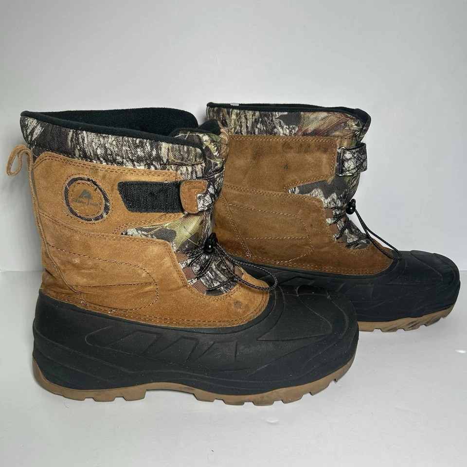 Ozark Trail Paquete de Invierno Botas Thinsulate Marrón y Camuflaje Para Hombre EE. UU. Talla 12 Foto 3 de 4