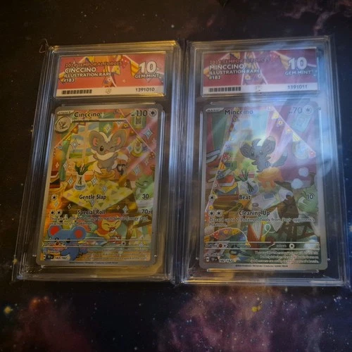 Cinccino AND Minccino Sequential ACE 10 Temporal Forces - Collectors Dream!
