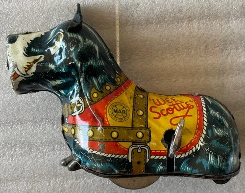 Marx Wee Scottie Tin Litho Wind-Up Toy