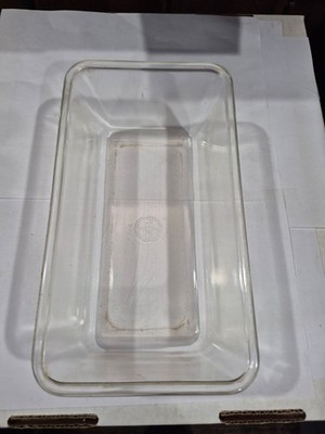 Vintage Pyrex #212 Heavy Clear Glass Loaf Pan O
