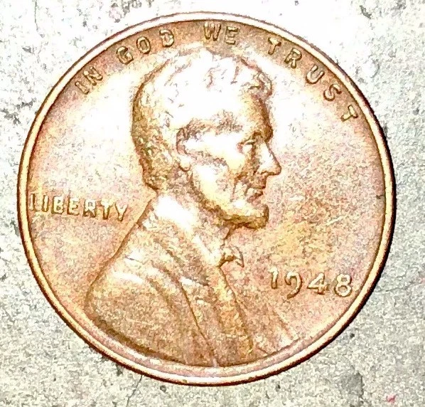 1948 Wheat Penny - Errors on Obverse & Reverse - Image 2 of 4