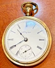 Elgin National Pocket Watch Gr 148 18s 17J Fahy's Montauk Case SetsWinds 4 Parts