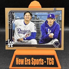 2025 Topps Update #US269 Rising Sons Shohei Ohtani & Roki Sasaki Gold /2025