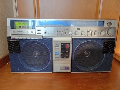 AIWA CS-J77MKII Ghettoblaster Kassettenradio Vintage 1980 gewartet mit Box