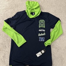 NFL Seattle Seahawks Youth L/S Hoodie T-Shirt NWT Youth Size Large 14/16