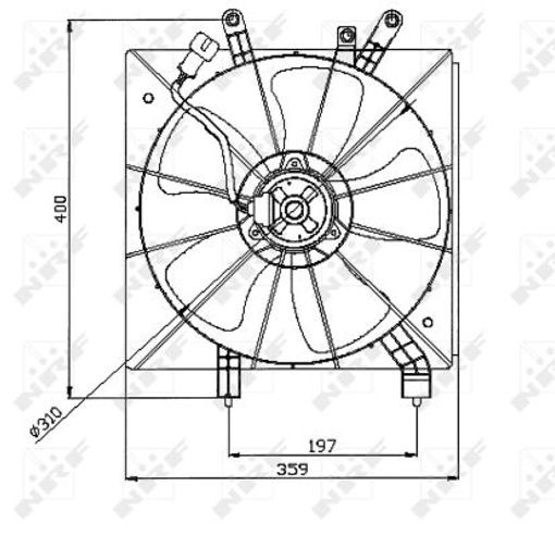 Nrf Lüfter, Motorkühlung 47043 Für Honda - Bild 5