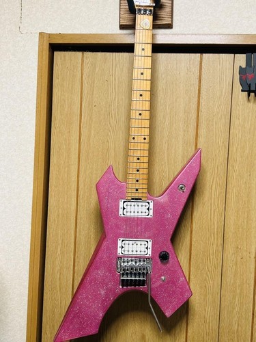 Killer KG-Exploder Electric Guitar Twinkle Pink Refinish Vintage Gold Used - 第 4/10 張圖片