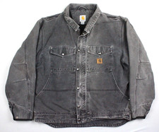 Carhartt 101230 001 Berwick Fleece Lined Duck Canvas Jacket Mens XL