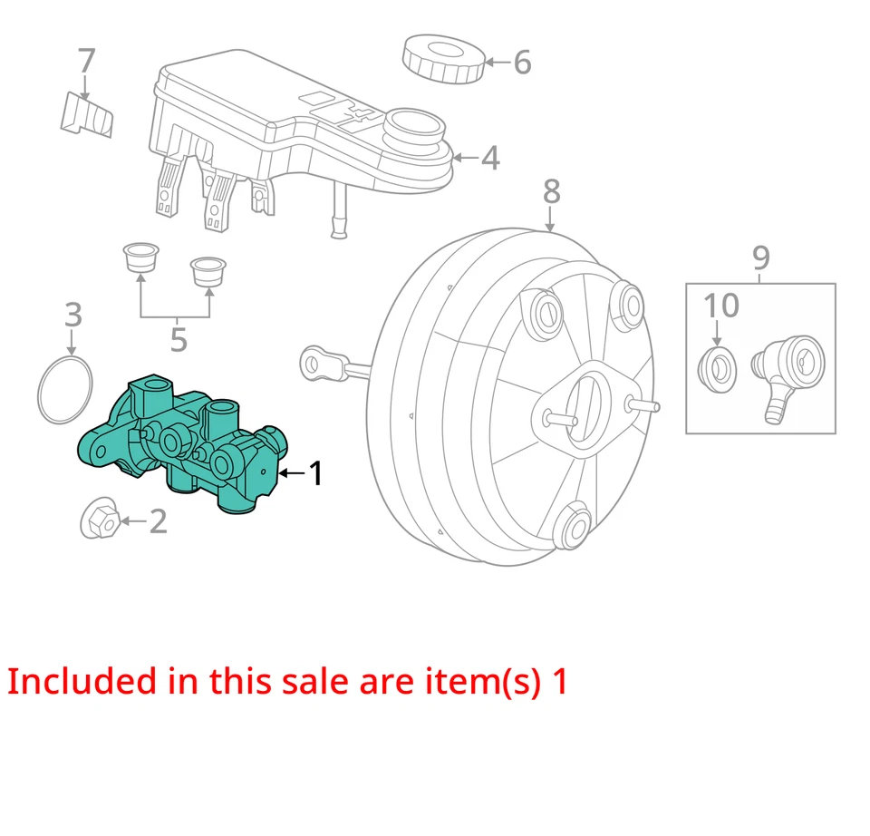 Chrysler Sebring 2007 cilindro maestro de frenos OEM 89 k millas - LKQ405420635 Foto 4 de 4