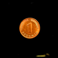 BRD Deutschland 1 Pfennig 1984 J Vorz&uuml;glich Erhaltung vzgl Gl&uuml;ckspfennig