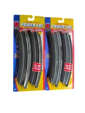 Life Like 433-21303 HO Power-Lock 18" Radius Curved Track (2 Packs of 4)