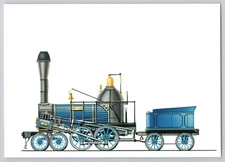 Baltimore, MD Gowan & Marx 1839 locomotive illustration, First Day of Issue,