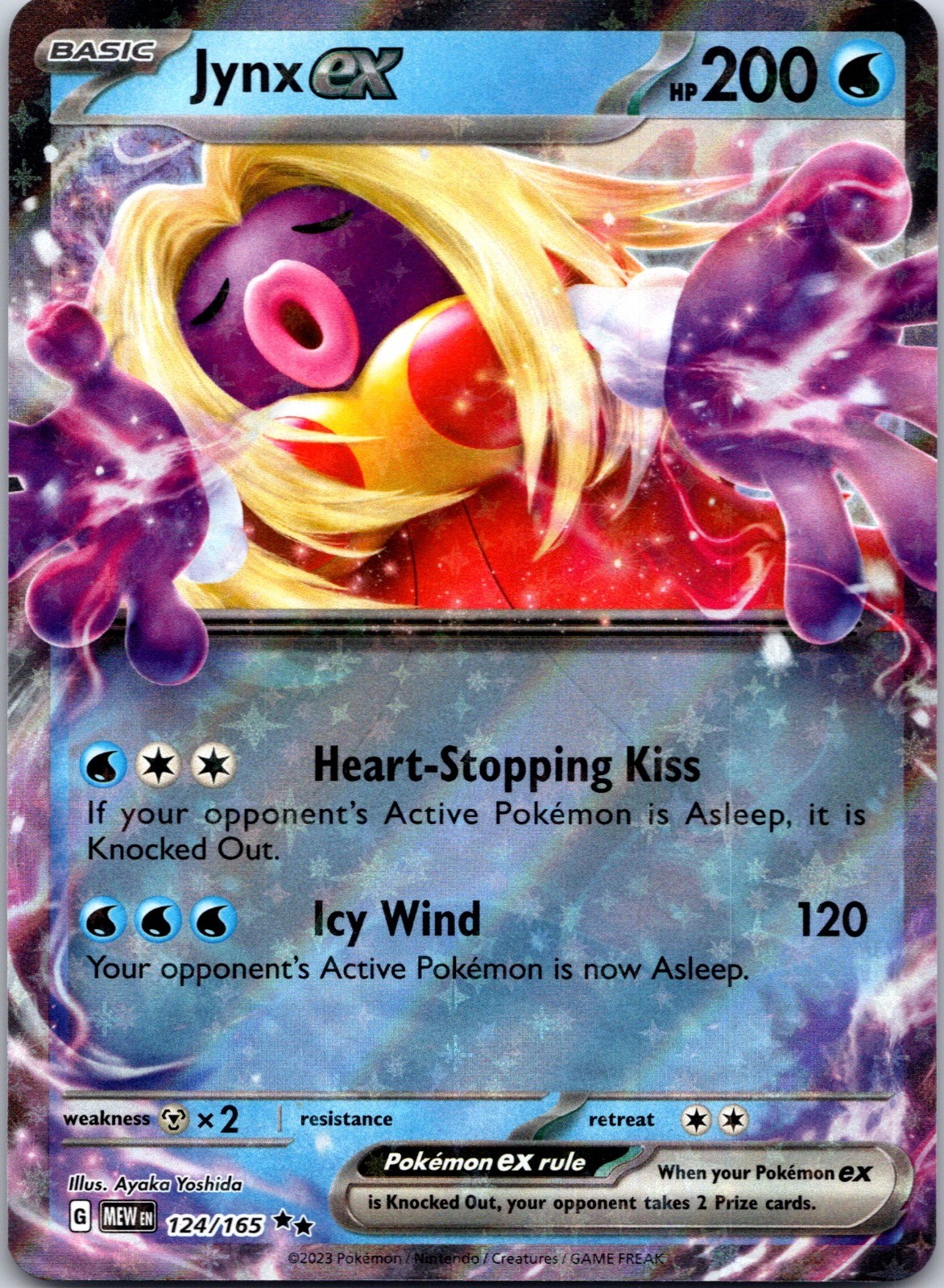 Jynx ex Holo Double Rare SV: Scarlet & Violet 151 124/165 NM
