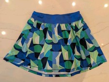 All in Motion Blue, Green, Navy Girls' Skort w Zippered Side Pocket XXL 16/18