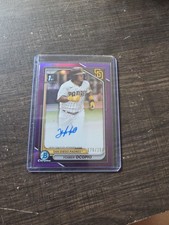 2024 BOWMAN CHROME YOIBER OCOPIO RC AUTO PURPLE REFRACTOR /250 PADRES 1ST