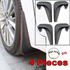 4-Piece Mud Flap Set for Cars   Front Rear Splash Guards
