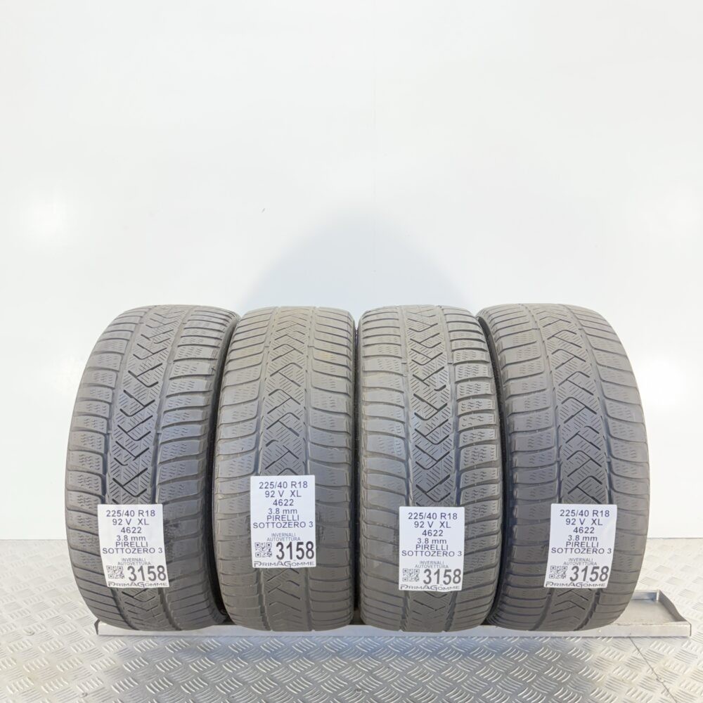 Gomme Usate 225 40 R18 XL 92V Pirelli Sottozero 3 Invernali