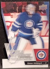 2015-16 UPPER DECK DIE CUT FULL FORCE FRESHMEN ROOKIE #122 CONNOR HELLEBUYCK RC 