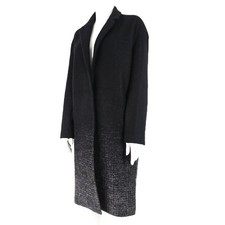 SPLENDIDO CAPPOTTO DONNA ALL SAINTS SANCIA LANA FELTRO SOPRABITO INVERNALE NERO GRIGIO S
