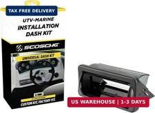 Scosche ACM5B Universal Marine Radio Cover - Water Resistant Boat Dash Radio Pro