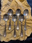 Reed & Barton HEPPLEWHITE Sterling Silver Spoons Set of 6 Pat 1907 Mono 306g