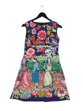 Get Cutie A-Line Midi Dress UK10 in Purple