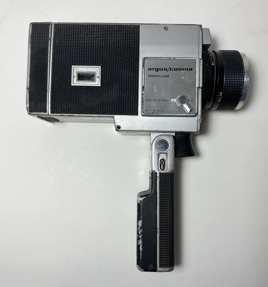 Винтажная камера Argus Cosina 706 Super 8 мм с зеркальным зум-объективом Cosinon непроверенная - Изображение 2 из 4
