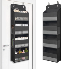 Over the Door Hanging Organizer with 4 Large Pockets Closet, Bathroom, Nursery