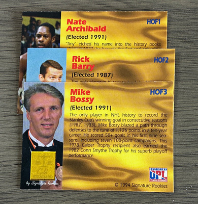 Signature Rookies 1994 Gold Standard HOF Card Lot of 24 Bossy Barry Cousy