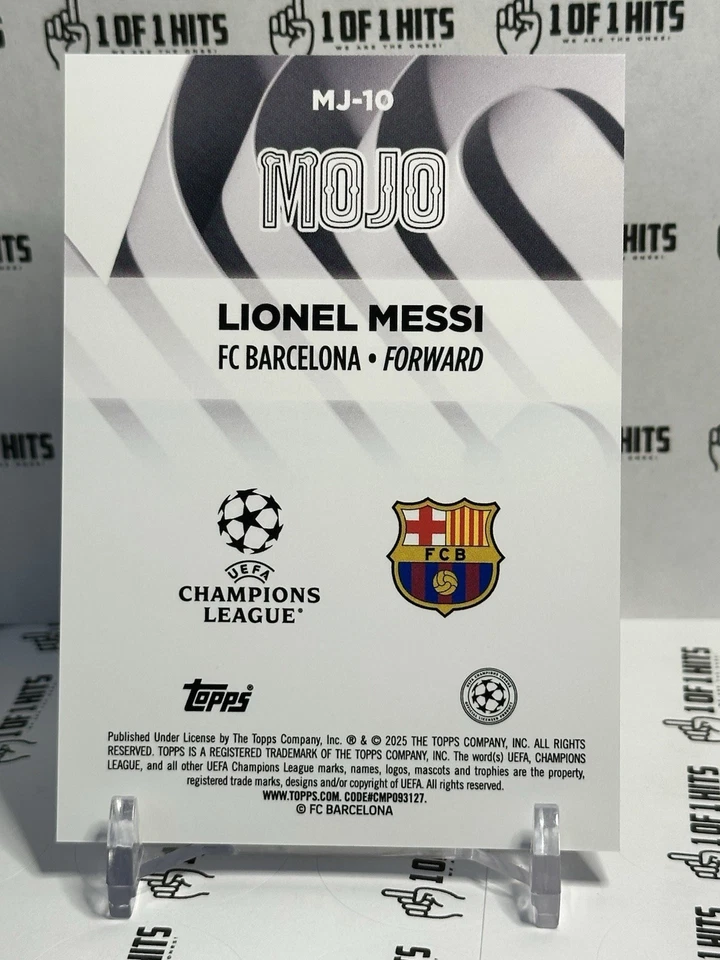 2024-25 Topps Chrome UIEFA Lionel Messi #MJ-10 Mojo Case Hit SSP Mint Beautiful - Image 3 of 3