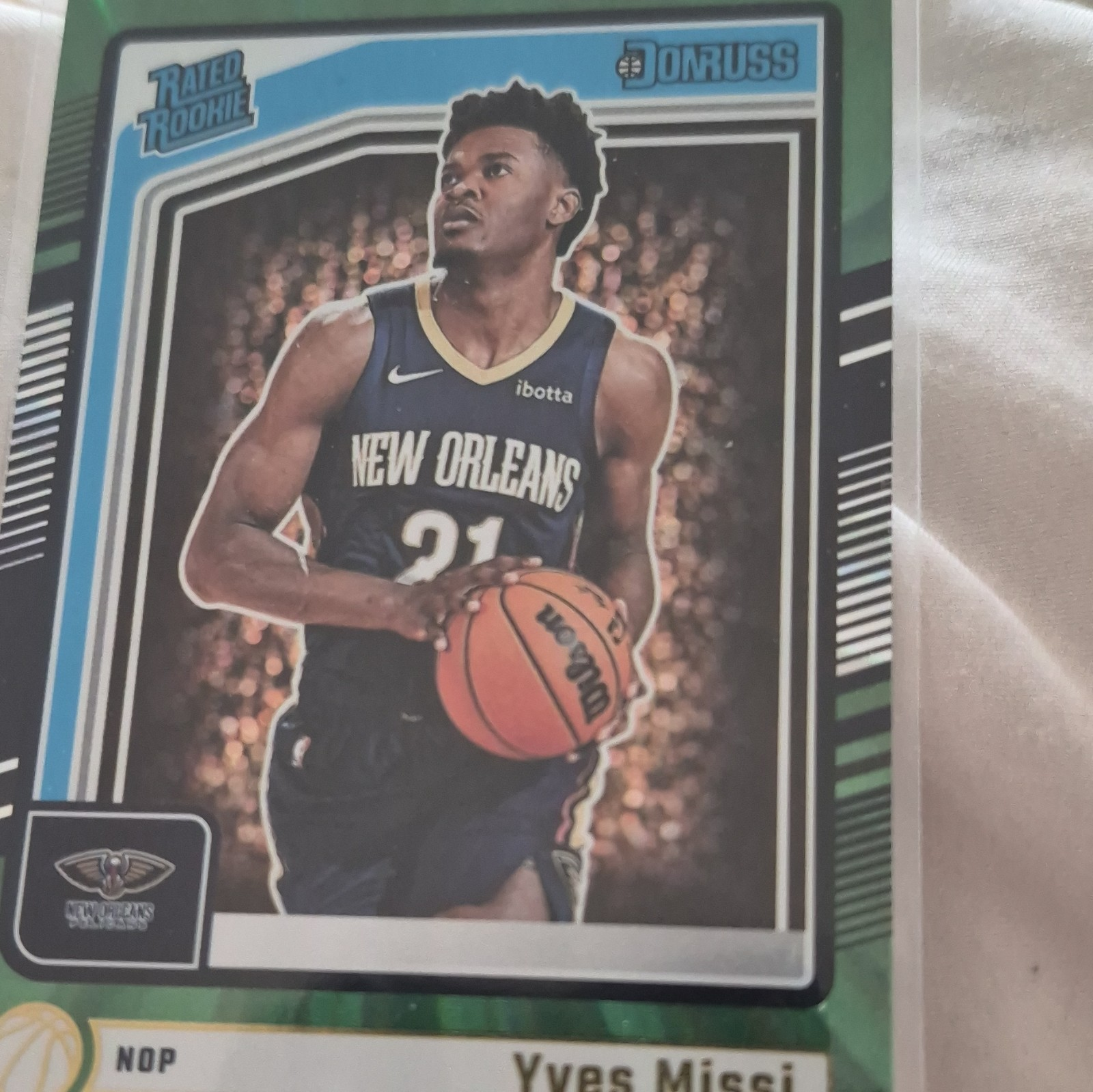 Panini Donruss Rated Rookie Yves Missi New Orleans Pelicans #217 Basketball Card