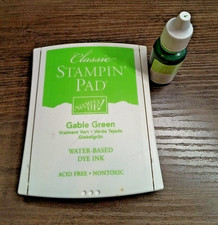 Stampin Up Classic Ink Refill  Pad  Gable Green