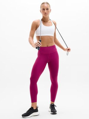New Athleta 2X Interval Stash 7/8 Legging Plus 2X Wildberry Red
