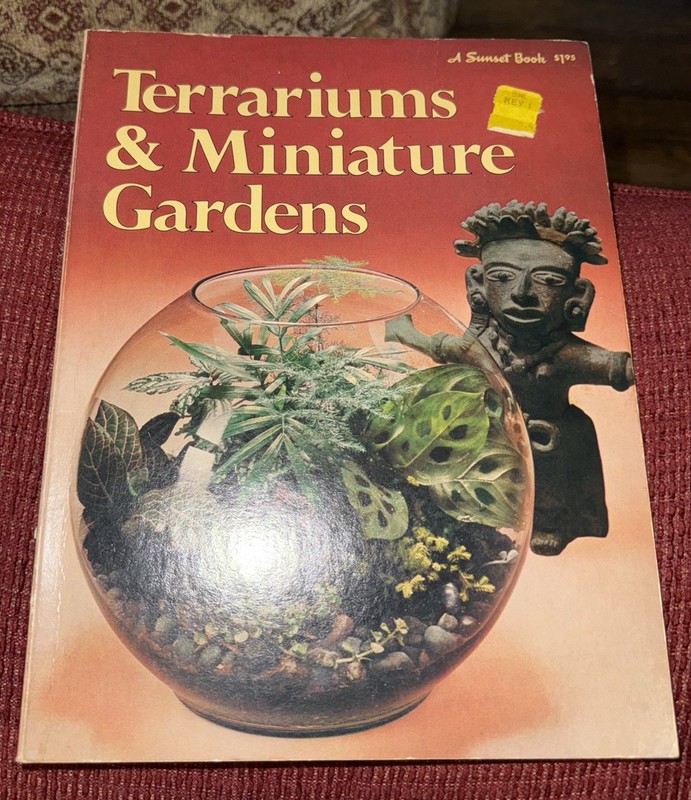 Vintage Sunset Book Terrarium And Miniature Garden 1974 Preowned