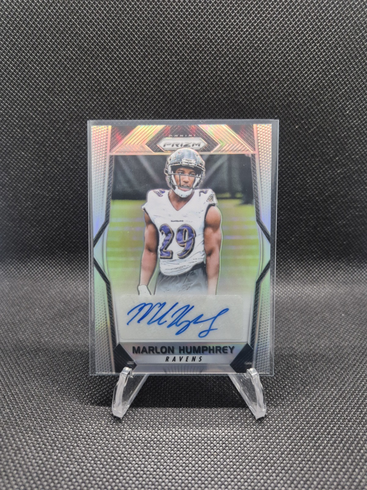 2017 Prizm Marlon Humphrey Silver Rookie Auto Ravens!