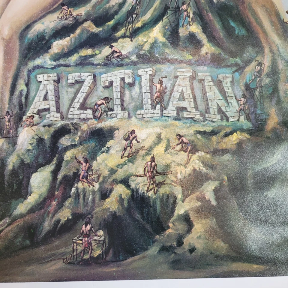 Raro póster mexicano vintage 1979 Aztlan Warrior póster 17x23 chicano Lowrider Foto 3 de 4