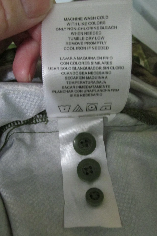 MOSSY OAK OBSESSION NWT MENS HUNTING GUIDE SHIRT MEDIUM OFFICIAL CAMO OF NWTF! - Image 4 of 4