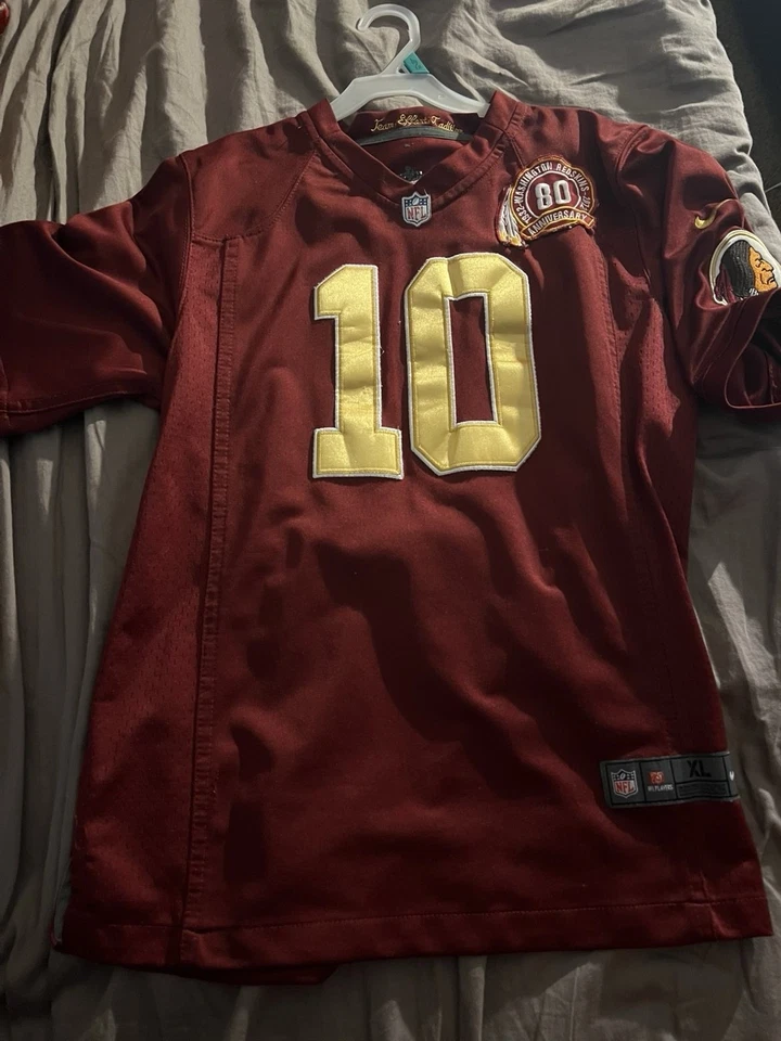 Camiseta de fútbol americano Nike de los Washington Redskins juvenil XL Robert Griffin III #10 NFL Foto 2 de 2