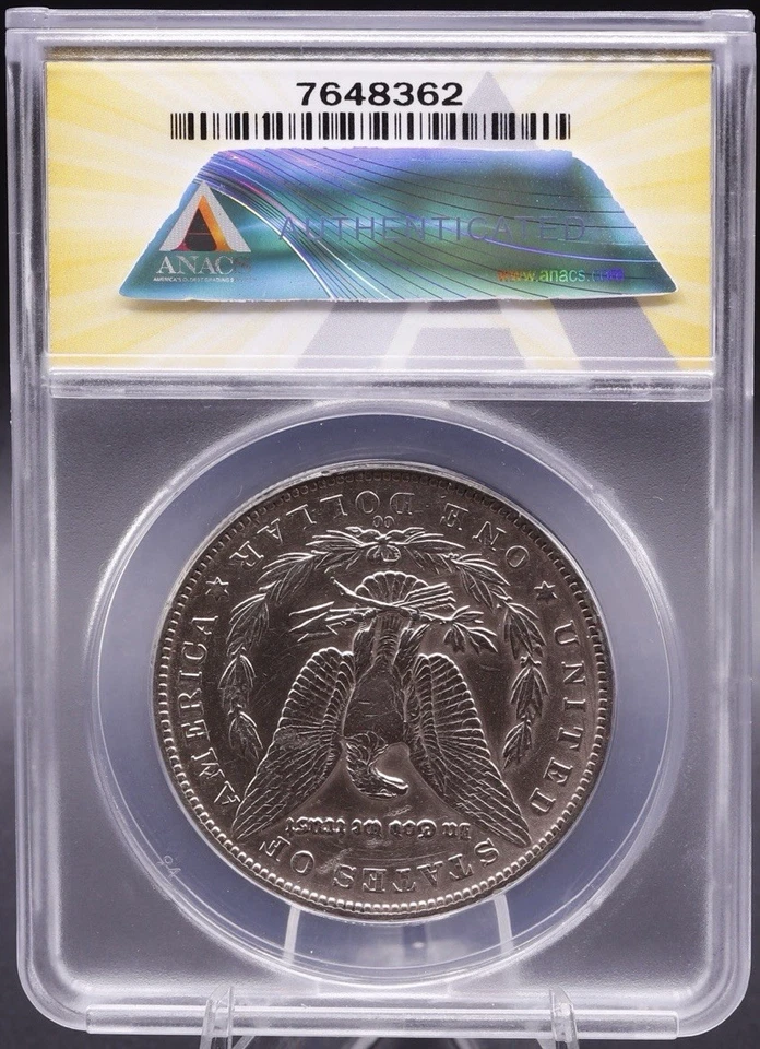 1890-CC Morgan Silver Dollar $1 ANACS EF45 Details Carson City Cleaned Damaged - Image 4 of 4