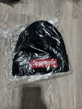 Supreme New Era Box Logo Beanie Black FW22