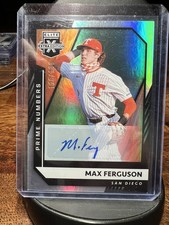 2021 Panini Elite Extra Edition - Max Ferguson #160 Prime Numbers a...